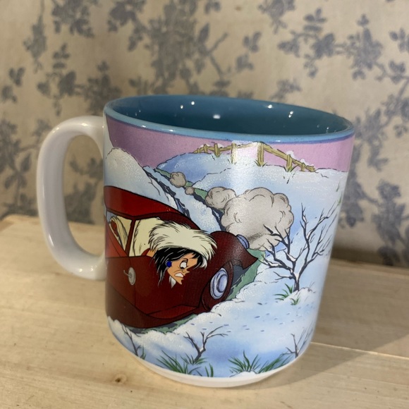 Vintage Disney Cruella DeVille 101 Dalmatians Ceramic Mug - Picture 2 of 8